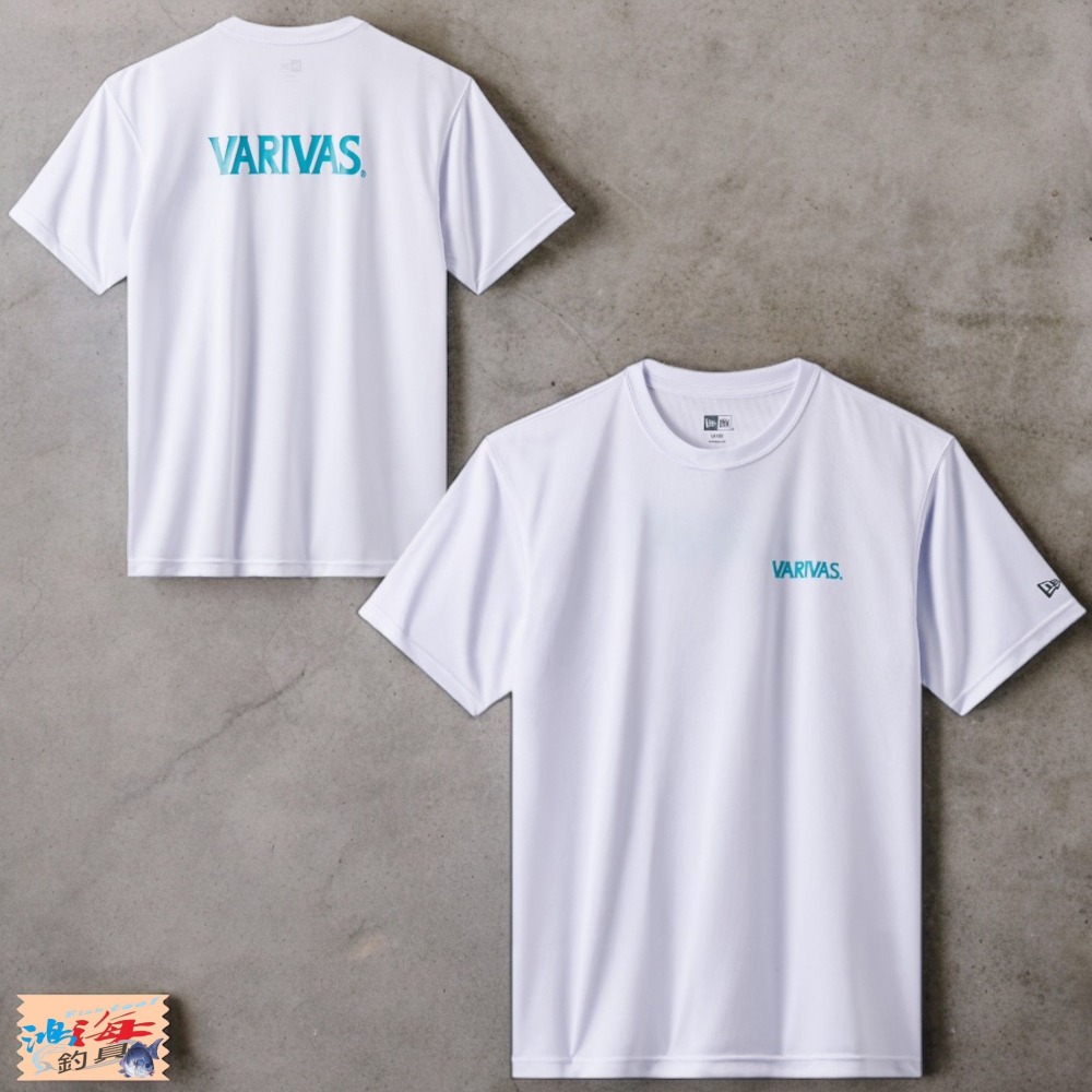 中壢鴻海釣具《VARIVAS》VAT-49 VARIVAS×NEWERA 聯名款 吸水速乾短袖T卹-細節圖3