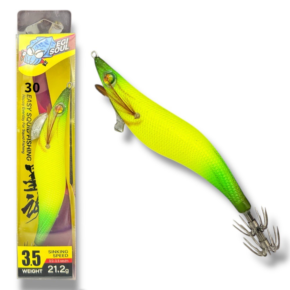 中壢鴻海釣具 墨魂EASY SQUID FISHING 3.5寸 EGI 木蝦 21.2g-規格圖11