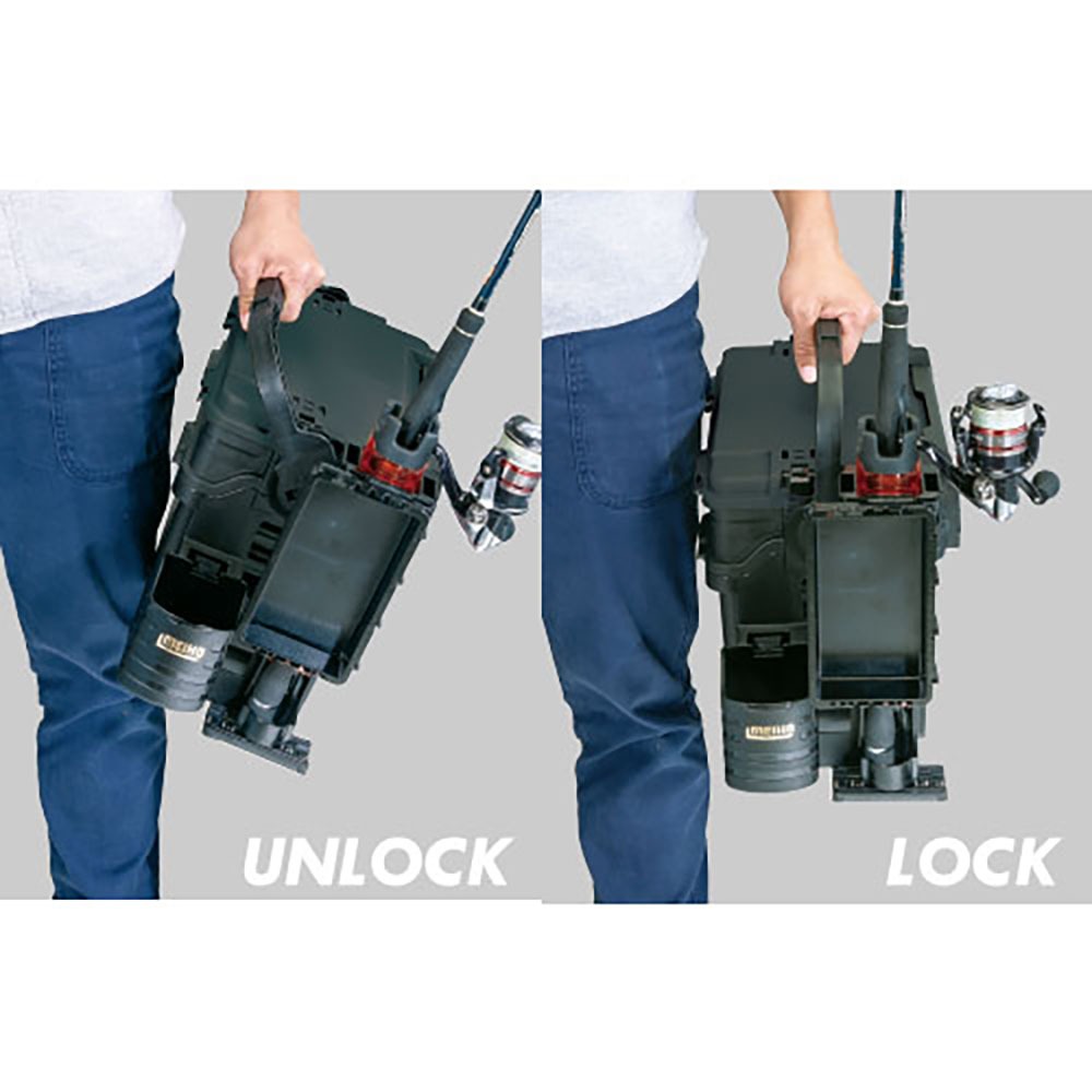 中壢紅海釣具【MEIHO】明邦 VS-7055N 黑色 黑綠色 工具箱-細節圖7