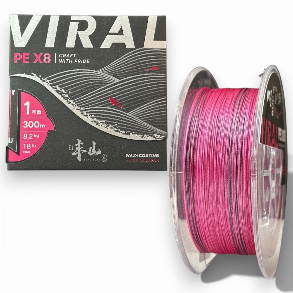中壢紅海釣具【FENGSHAN 丰山】VIRAL SERISES 丰潮粉 丰潮銀 PE-X8 8股PE線-規格圖10