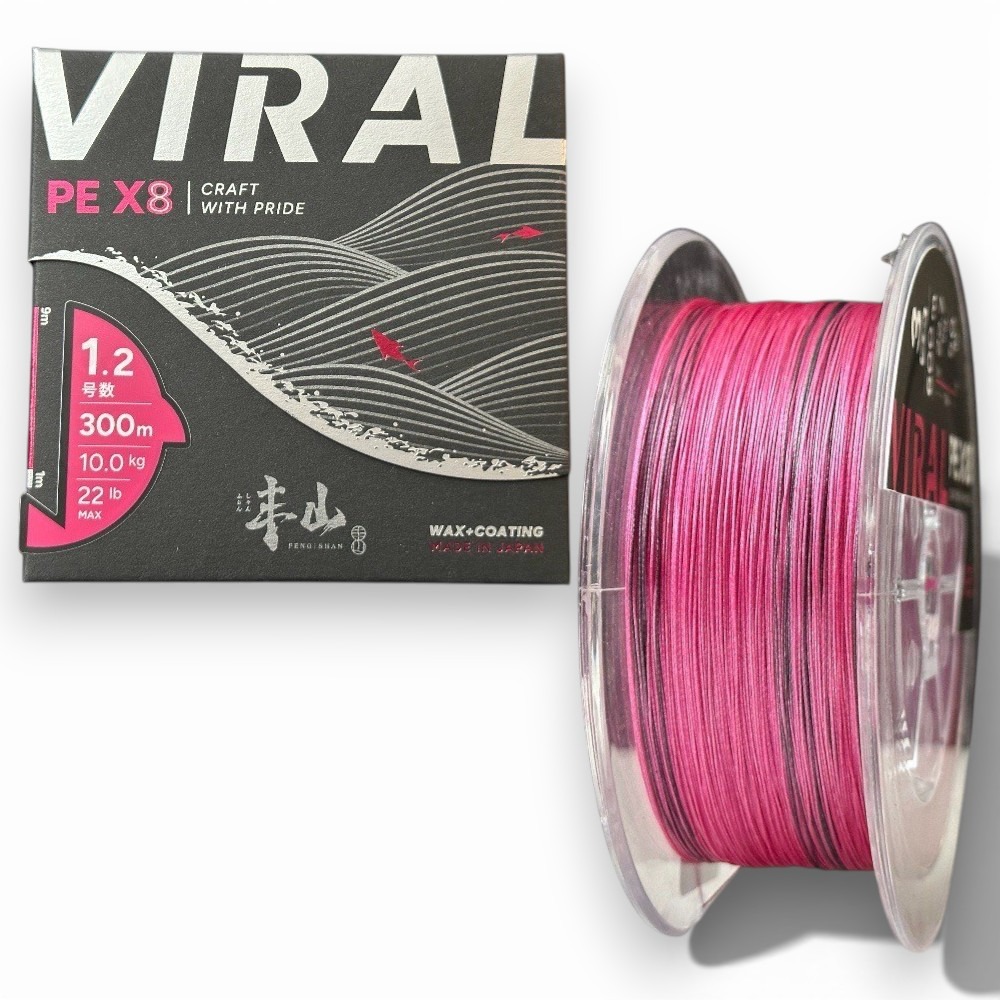 中壢紅海釣具【FENGSHAN 丰山】VIRAL SERISES 丰潮粉 丰潮銀 PE-X8 8股PE線-規格圖10