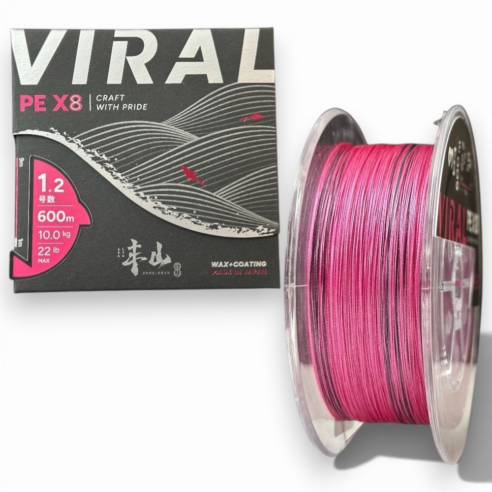 中壢紅海釣具【FENGSHAN 丰山】VIRAL SERISES 丰潮粉 丰潮銀 PE-X8 8股PE線-規格圖10