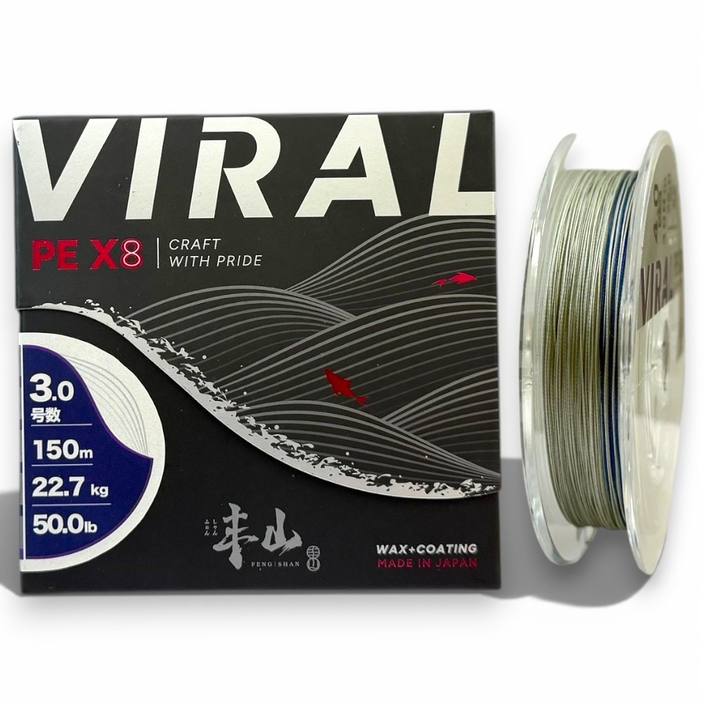 中壢紅海釣具【FENGSHAN 丰山】VIRAL SERISES 丰潮粉 丰潮銀 PE-X8 8股PE線-規格圖10
