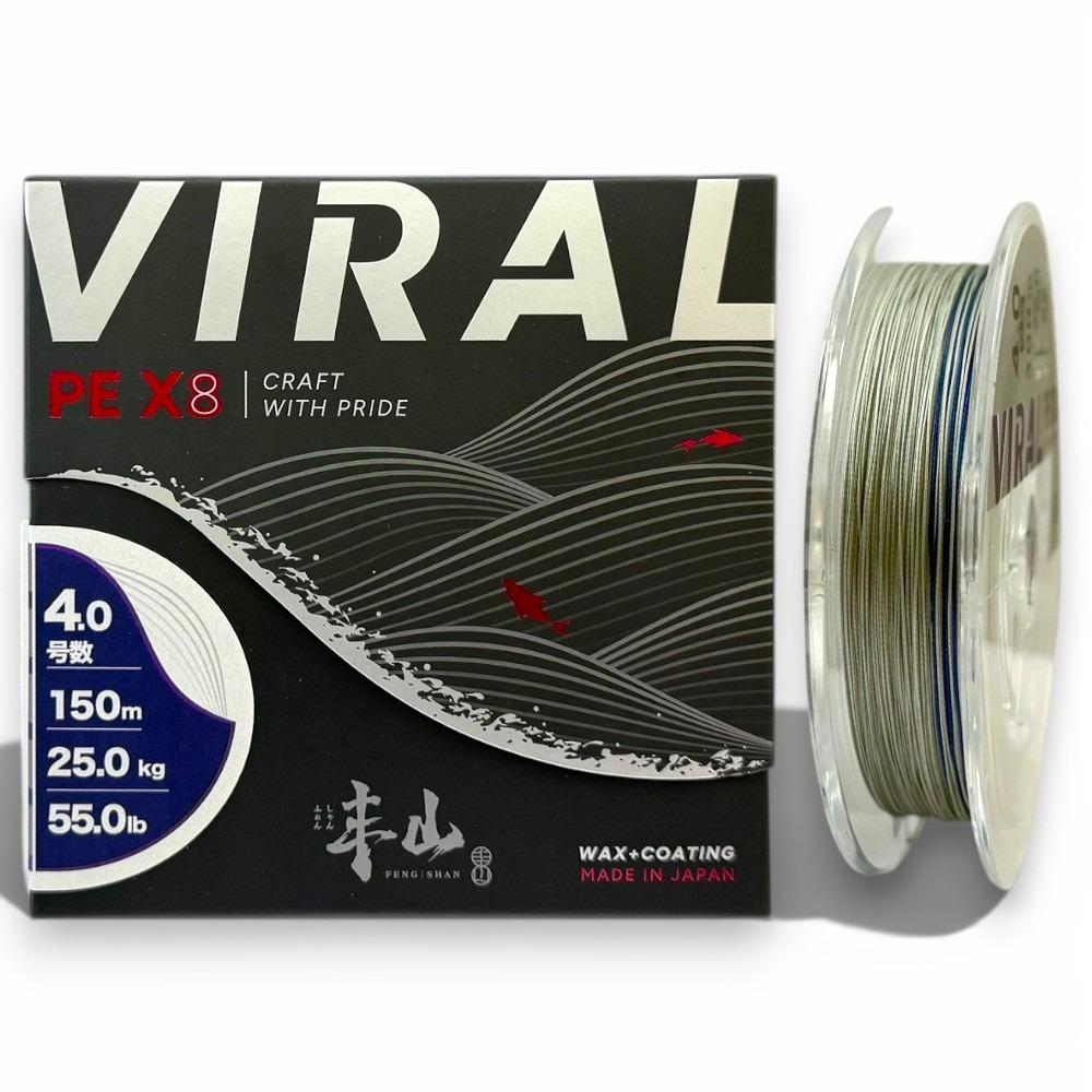 中壢紅海釣具【FENGSHAN 丰山】VIRAL SERISES 丰潮粉 丰潮銀 PE-X8 8股PE線-規格圖10