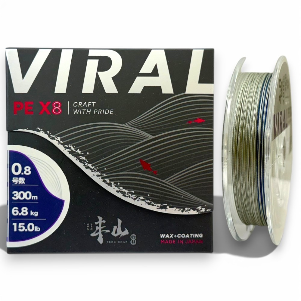 中壢紅海釣具【FENGSHAN 丰山】VIRAL SERISES 丰潮粉 丰潮銀 PE-X8 8股PE線-規格圖10