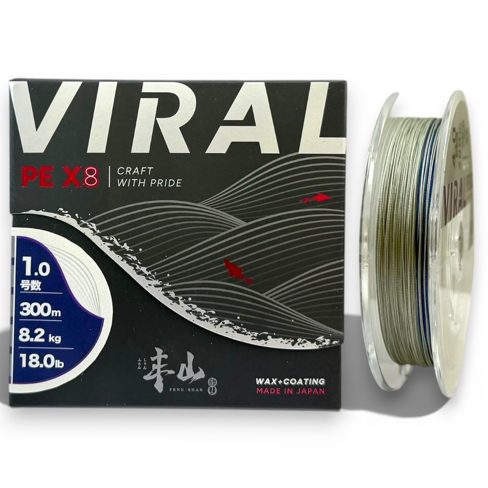 中壢紅海釣具【FENGSHAN 丰山】VIRAL SERISES 丰潮粉 丰潮銀 PE-X8 8股PE線-規格圖10