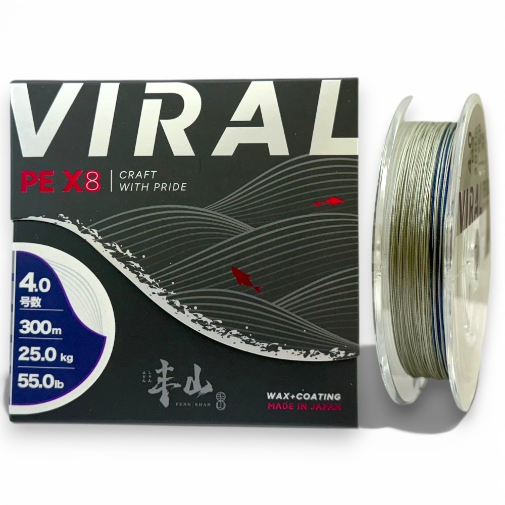 中壢紅海釣具【FENGSHAN 丰山】VIRAL SERISES 丰潮粉 丰潮銀 PE-X8 8股PE線-規格圖10