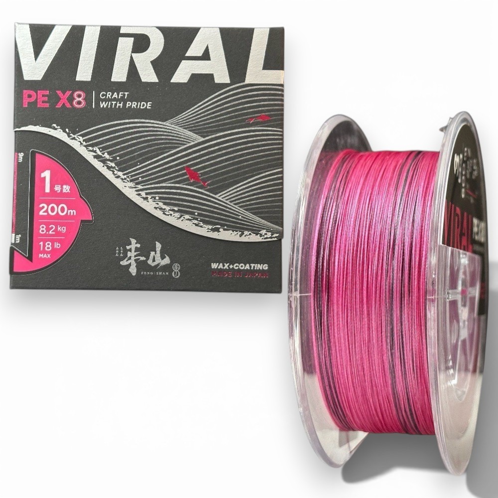中壢紅海釣具【FENGSHAN 丰山】VIRAL SERISES 丰潮粉 丰潮銀 PE-X8 8股PE線-規格圖10