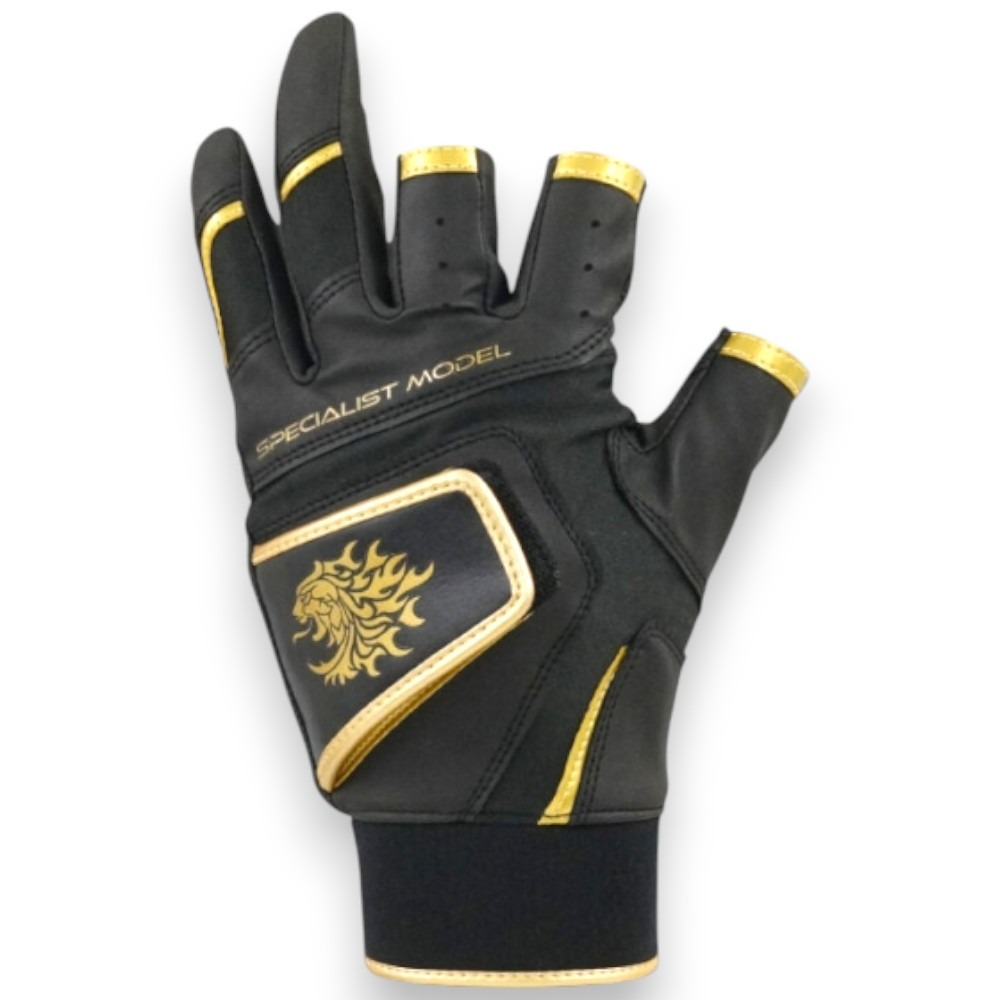 中壢紅海釣具【SUNLINE】SUG-240 金獅3指釣魚手套 (25年秋冬款)-細節圖2