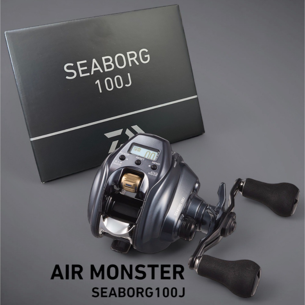 中壢紅海釣具【DAIWA】SEABORG 100J 小型電動捲線器 PE1號300米 船釣白帶魚透抽竹筴魚-規格圖11