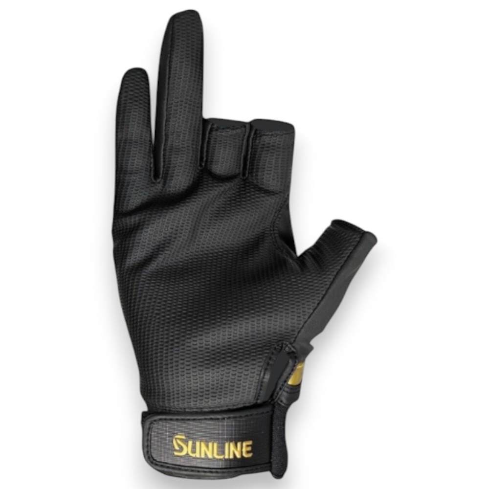 中壢紅海釣具【SUNLINE】SUG-238 金獅三指釣魚手套-細節圖4