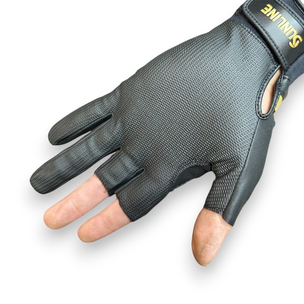 中壢紅海釣具【SUNLINE】SUG-238 金獅三指釣魚手套-細節圖10