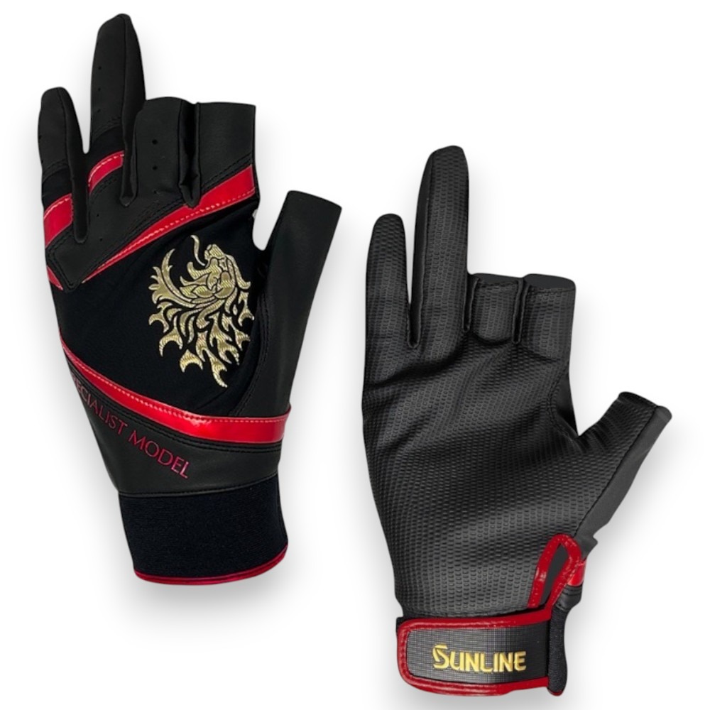 中壢紅海釣具【SUNLINE】SUG-238 金獅三指釣魚手套-規格圖10