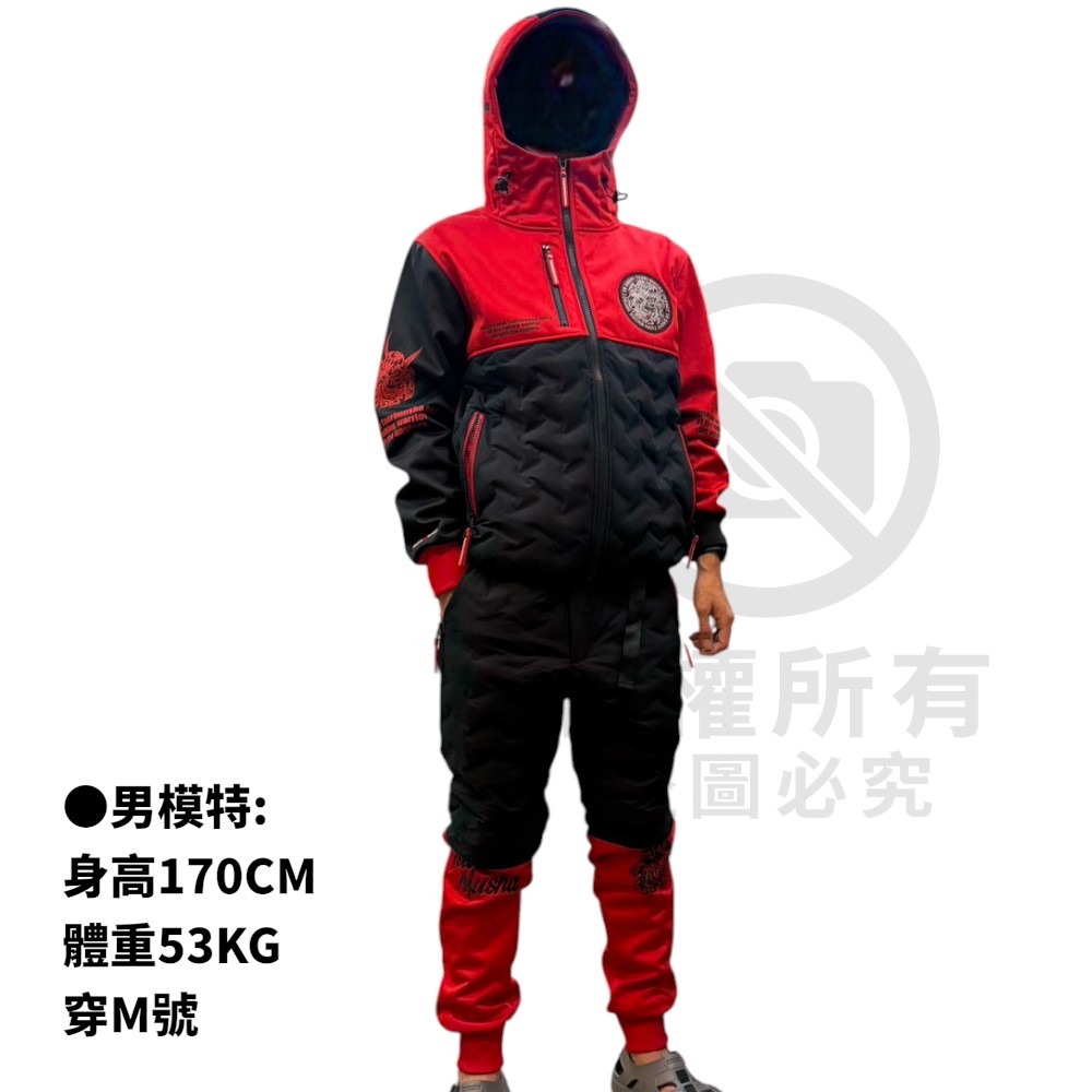 中壢紅海釣具【TSuriMusha】釣武者 防潑水 防風 保暖休閒套裝(25年秋冬款)-細節圖6