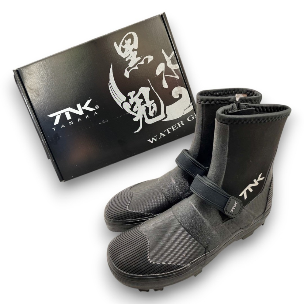 中壢紅海釣具【台灣製 TNK黑水鬼磯釘鞋】磯釣鞋 防滑釘鞋 礁岩鞋 海釣鞋 磯鞋 防滑鞋 磯釣裝備 YKK拉鍊-細節圖2