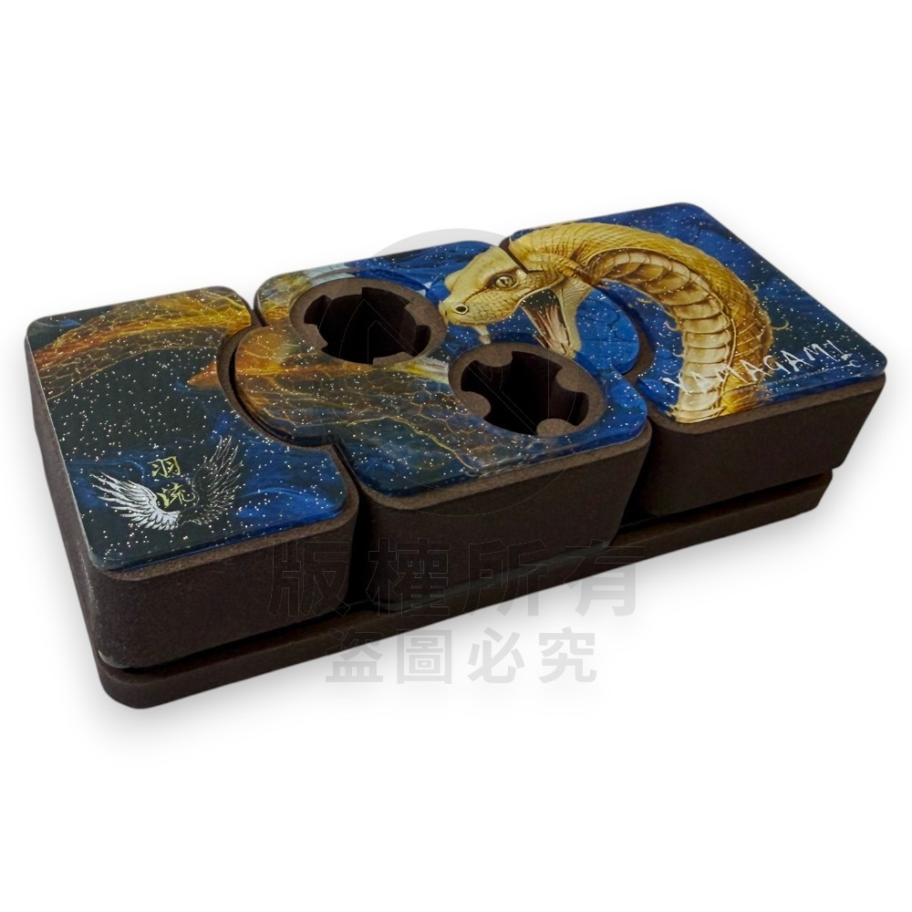 中壢紅海釣具【Mustad】羽流 金蛇 赤蟒 黃金蟒 磁吸置竿架組(雙孔新版)-規格圖7