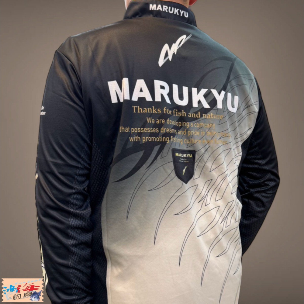 中壢鴻海釣具《MARUKYU》 TR-01 吸汗速乾長袖釣魚衫(24年款)-細節圖6