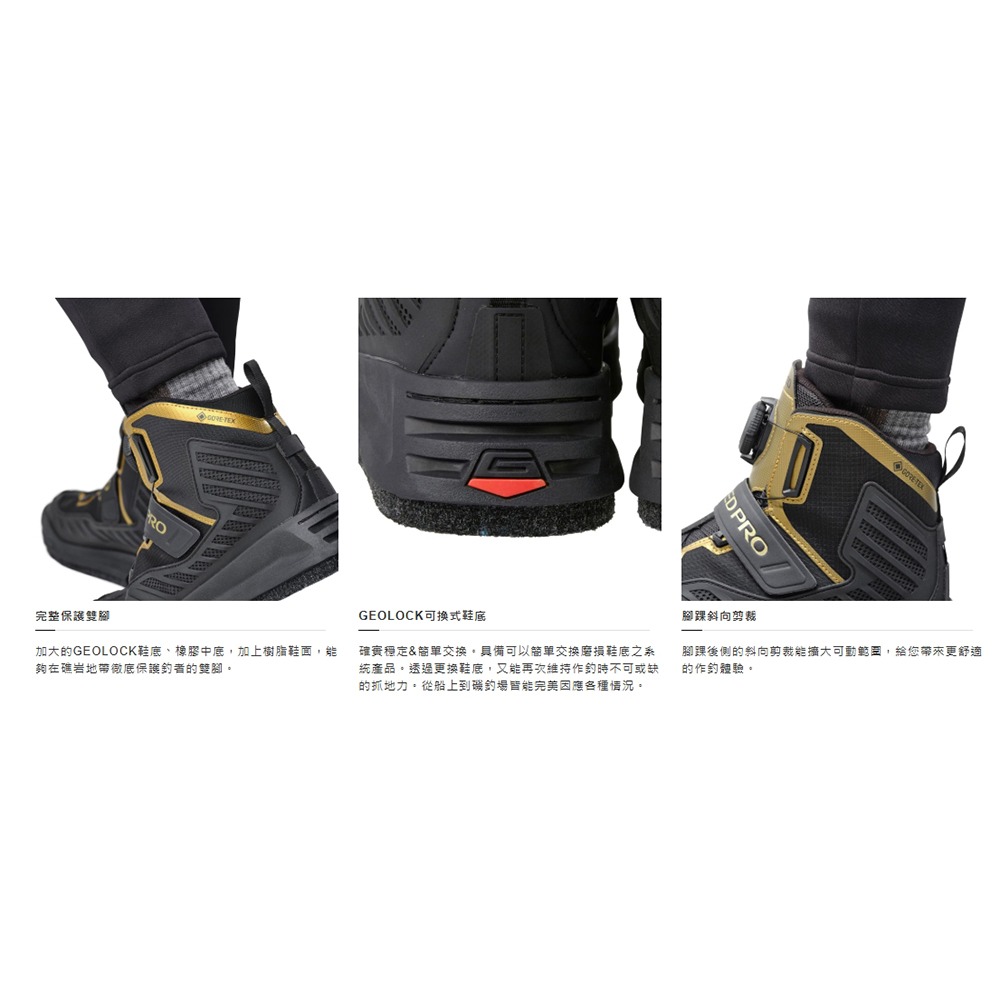 紅海釣具企業社【SHIMANO】 FS-140X GORE-TEX LIMITED PRO/FIRE BLOOD 防滑鞋-細節圖6
