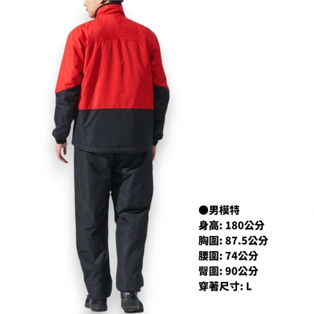 中壢紅海釣具【DAIWA】 DI-5524 黑色防潑水保暖釣魚套裝 (24秋磯款)-細節圖3