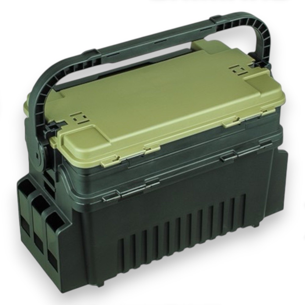 中壢鴻海釣具【MEIHO】明邦 VS-7070 VS-7070N 工具箱 (黑綠色/黑色)-細節圖2