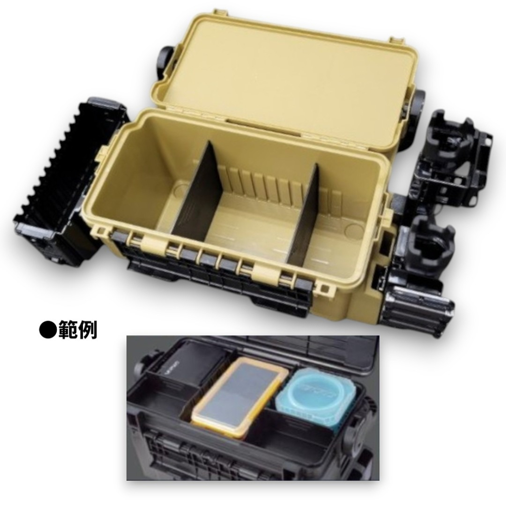 中壢鴻海釣具【MEIHO】明邦 VS-7070 VS-7070N 工具箱 (黑綠色/黑色)-細節圖6