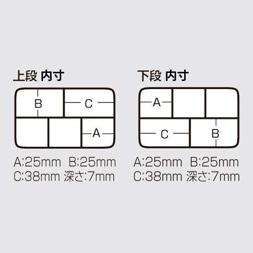 中壢紅海釣具【MEIHO】明邦 PA-10SS 零件盒 5格淺型配件盒 日本製 釣魚收納盒 魚鉤盒 咬鉛盒 小物盒-細節圖7