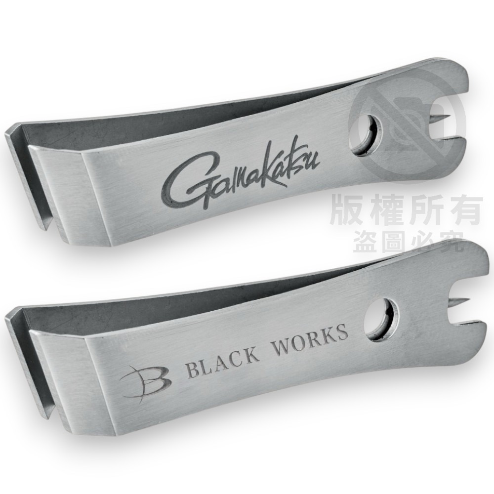 中壢鴻海釣具【gamakatsu】GM-2613  (斜刃) 銀色（BLACK WORKS）子線剪(24年款)-細節圖8