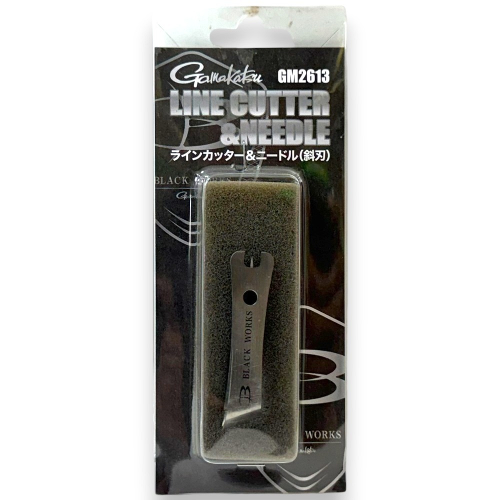 中壢鴻海釣具【gamakatsu】GM-2613  (斜刃) 銀色（BLACK WORKS）子線剪(24年款)-規格圖10
