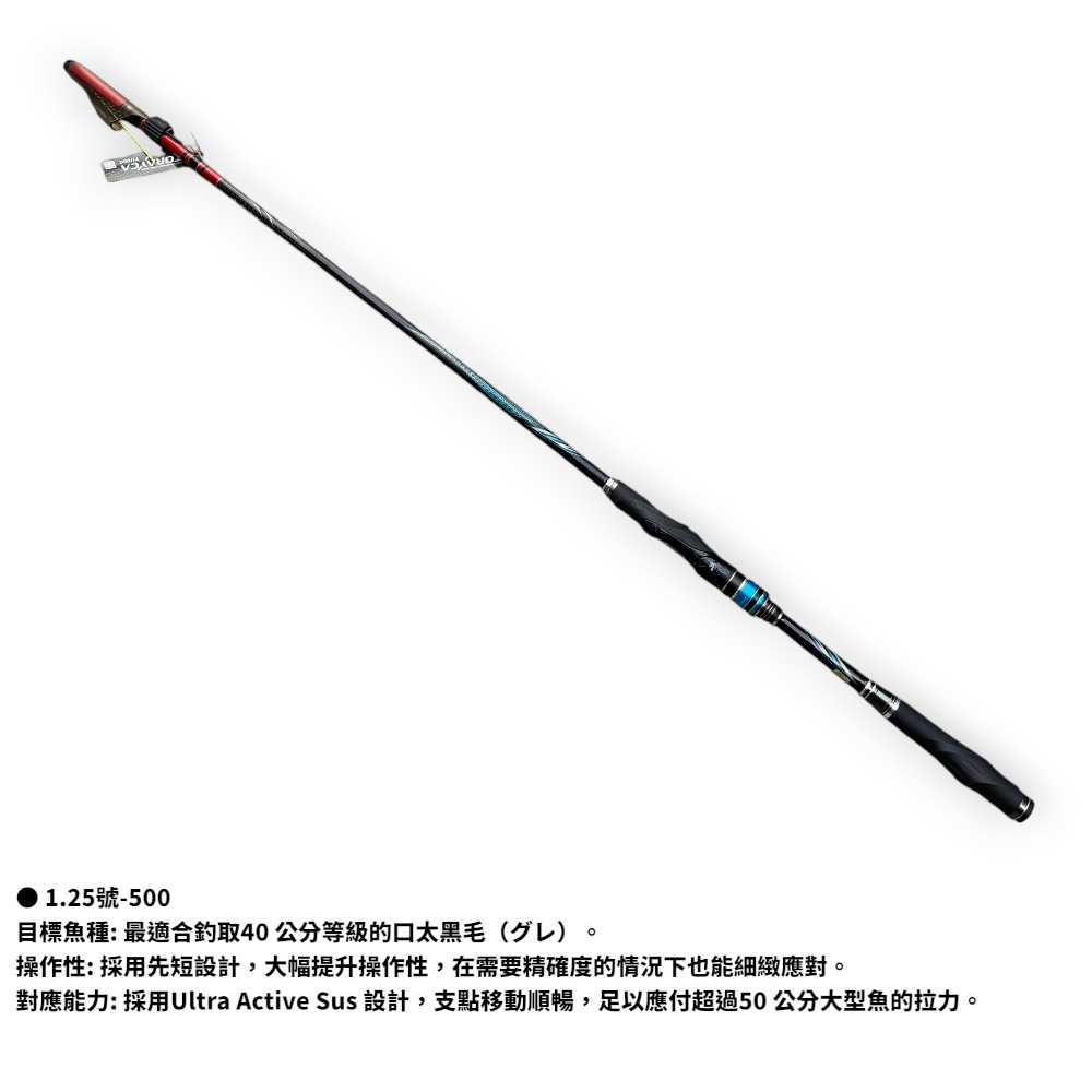 紅海釣具企業社【gamakatsu】がま磯 ATTENDER III 磯釣竿 24阿天達3代 新增號數-規格圖11