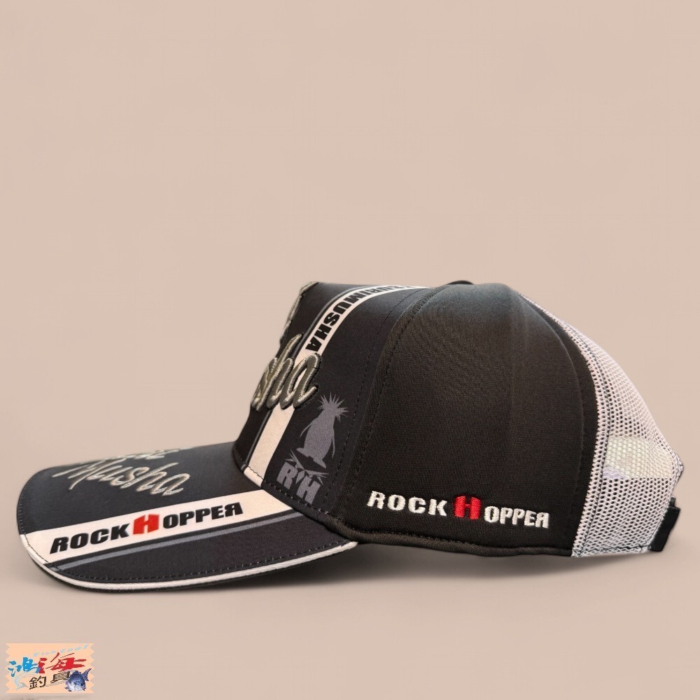 紅海釣具企業社【TSuriMusha】釣武者 MUSHA/HOPPER 3D刺繡 黑色釣魚帽 (24年秋磯款)-細節圖5