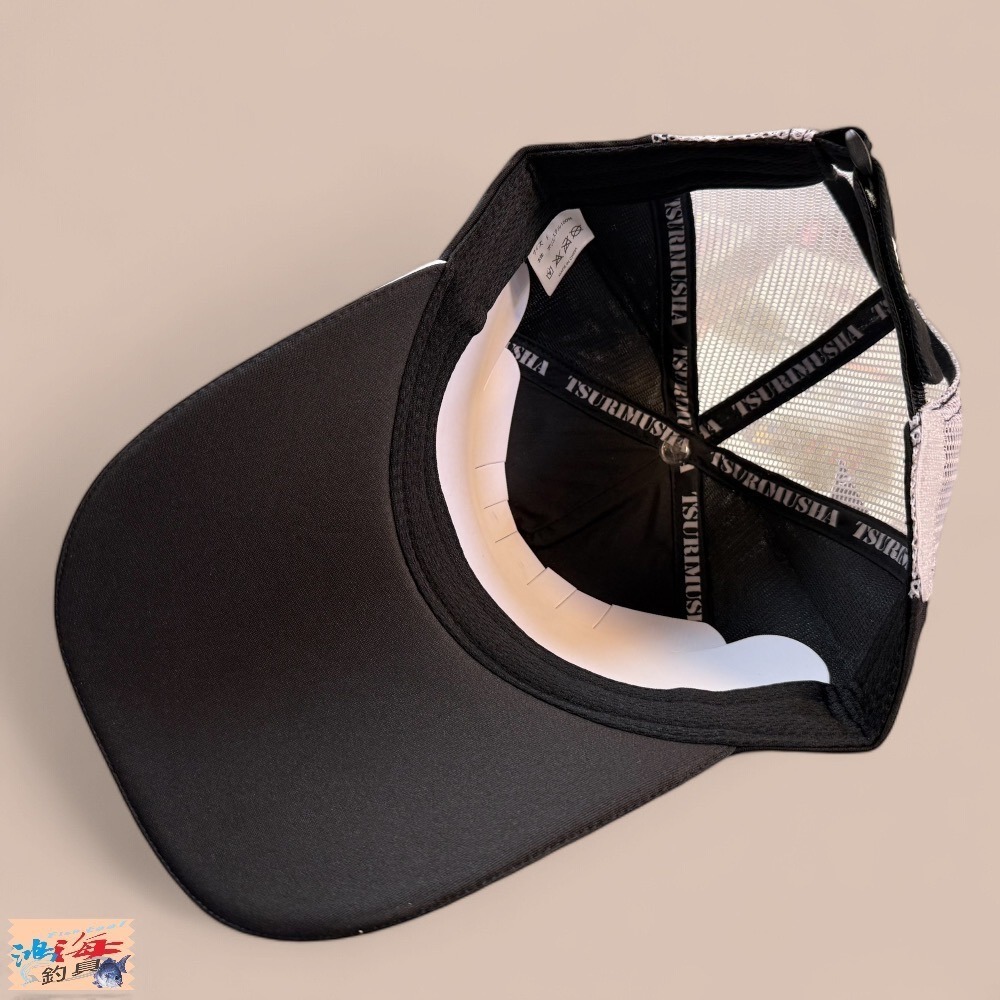 紅海釣具企業社【TSuriMusha】釣武者 MUSHA/HOPPER 3D刺繡 黑色釣魚帽 (24年秋磯款)-細節圖6