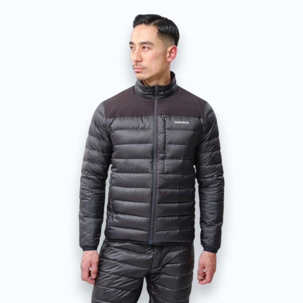 紅海釣具企業社【SHIMANO】WJ-012X 黑色羽絨外套(24秋磯款) 防寒保暖釣魚外套 超輕量-細節圖2