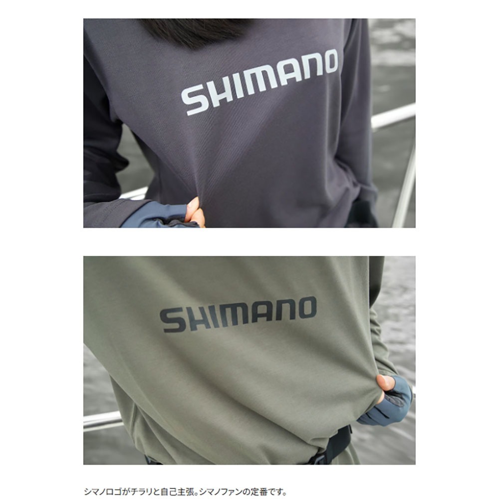 中壢鴻海釣具【SHIMANO】SH-011X 棉質速乾長袖釣魚T恤(24秋磯款)-細節圖6