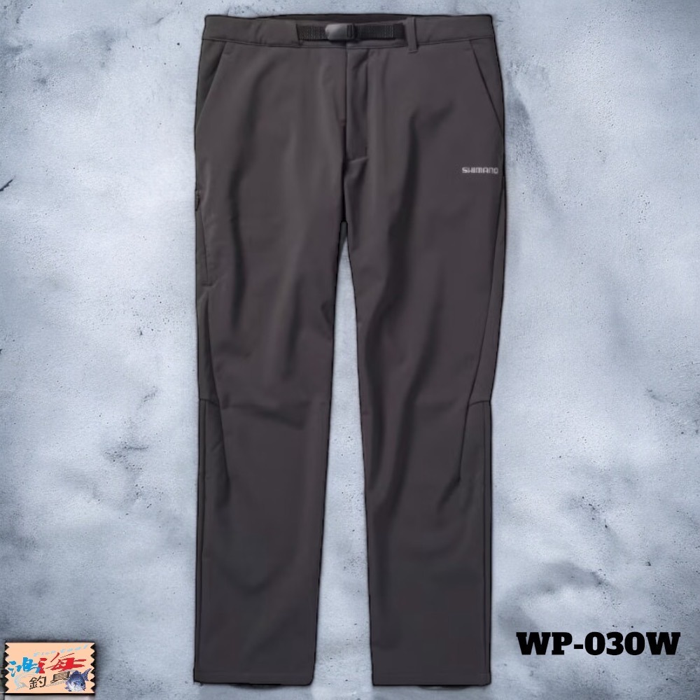 紅海釣具企業社【SHIMANO】WP-030W 深炭灰防風潑水保暖釣魚長褲(24秋磯款) 新色-規格圖10