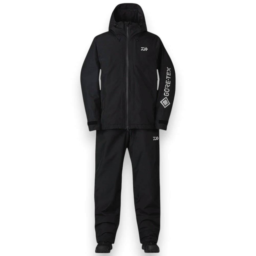 中壢鴻海釣具【DAIWA】 DW-1924 GORE-TEX 黑色保暖釣魚套裝 (24年秋冬款) 雨衣-規格圖11