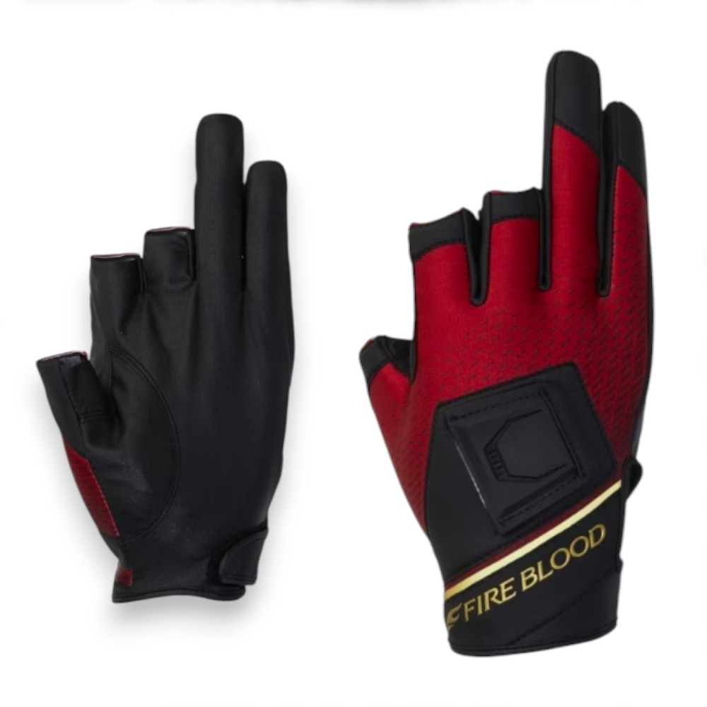 中壢鴻海釣具【SHIMANO】GL-110X LIMITED PRO FIRE BLOODL三指切釣魚手套(24秋磯款)-規格圖10