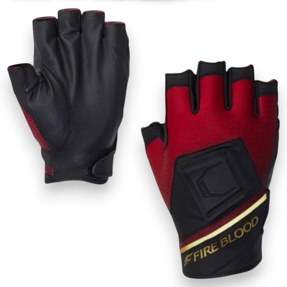 中壢鴻海釣具【SHIMANO】GL-111X LIMITED PRO FIRE BLOODL五指切釣魚手套(24秋磯款)-規格圖10