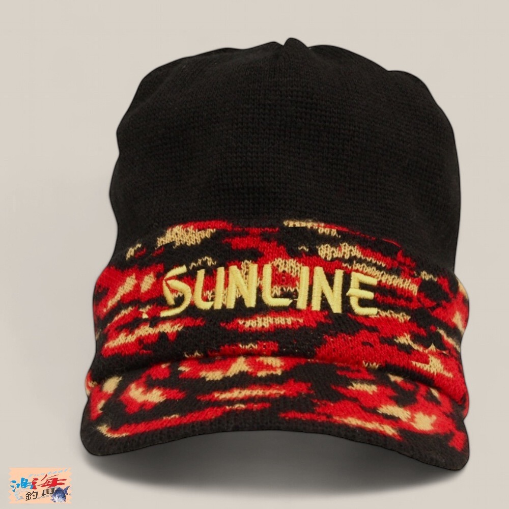 中壢鴻海釣具【SUNLINE】 CP-5161 刺繡針織帽 保暖帽 (24年秋磯款)-細節圖3
