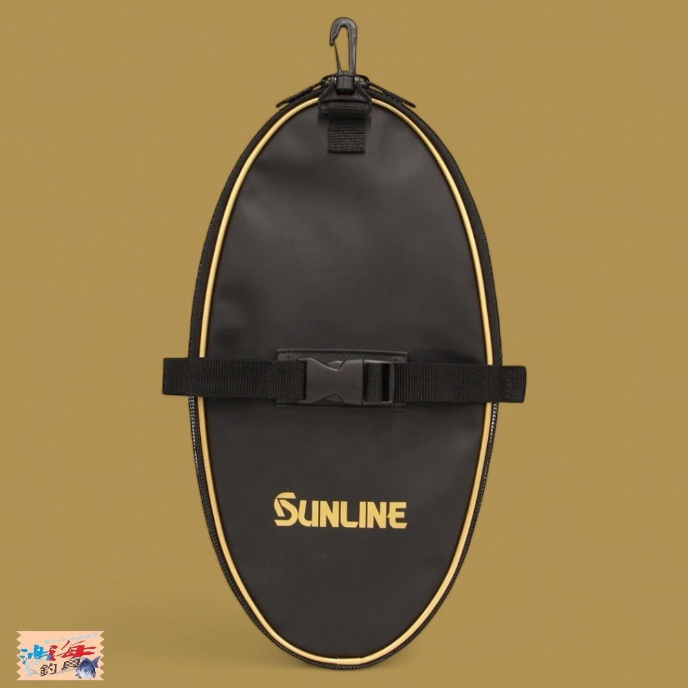 中壢鴻海釣具【SUNLINE】SFB-0302 獅子LOGO網框收納袋 SFB-0301 獅子LOGO誘餌杓收納袋-細節圖4