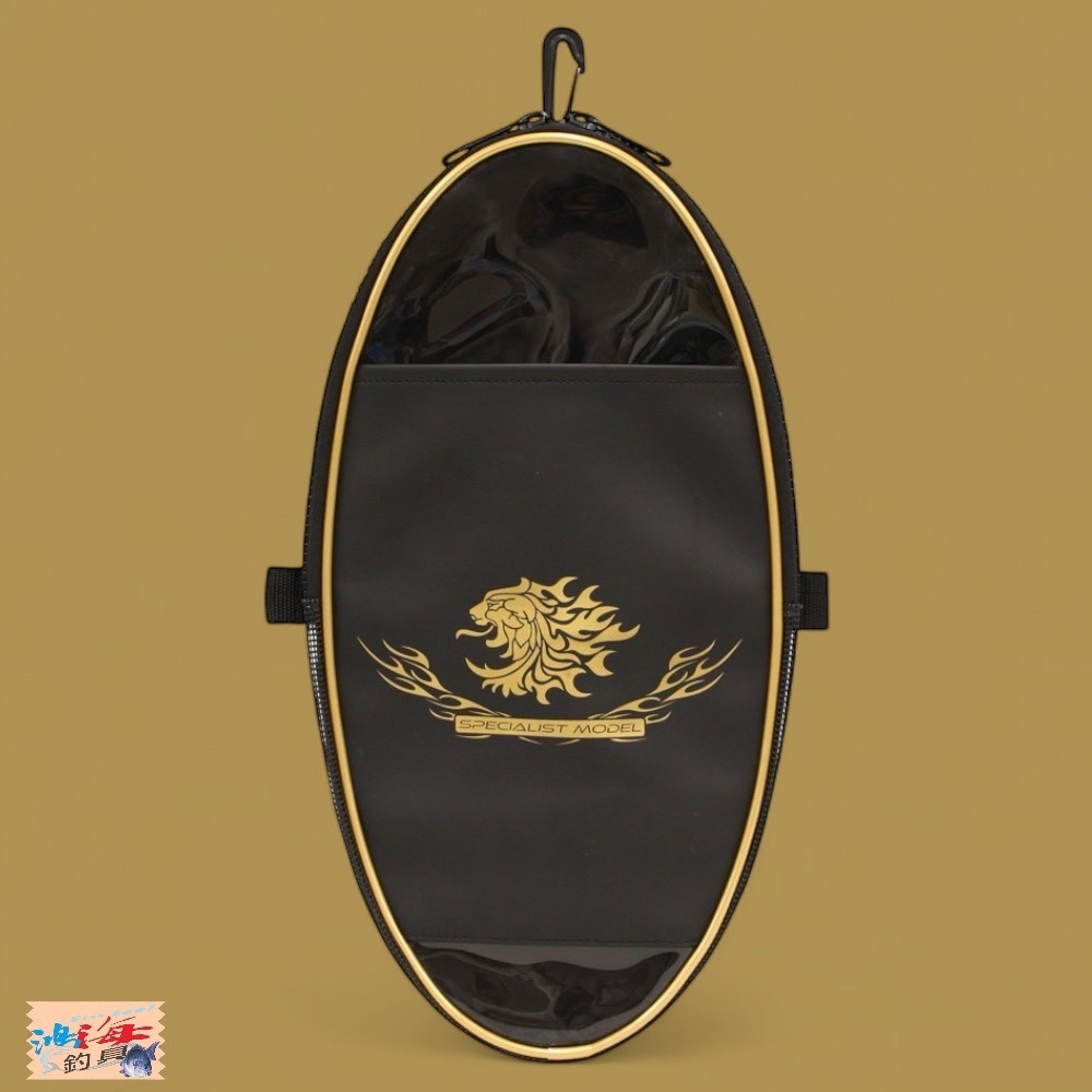 中壢鴻海釣具【SUNLINE】SFB-0302 獅子LOGO網框收納袋 SFB-0301 獅子LOGO誘餌杓收納袋-規格圖7
