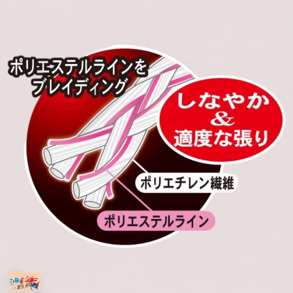 中壢鴻海釣具【gamakatsu】669855 桜幻 19-324 游動丸專用卡布拉線 8號/72lb-5M-細節圖3