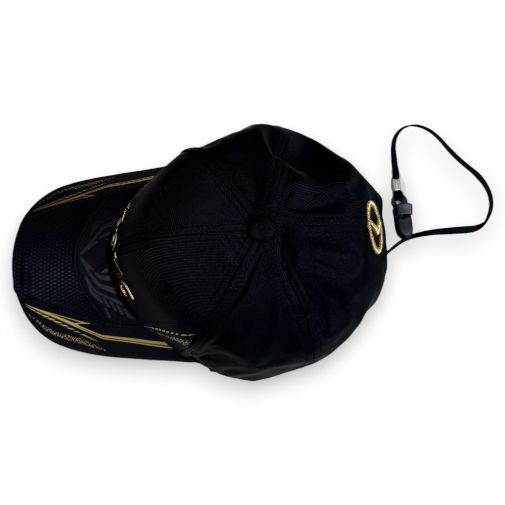 中壢鴻海釣具【KONA】870504 黑色釣魚帽 戶外帽 鴨舌帽 質感黑金運動帽-細節圖5