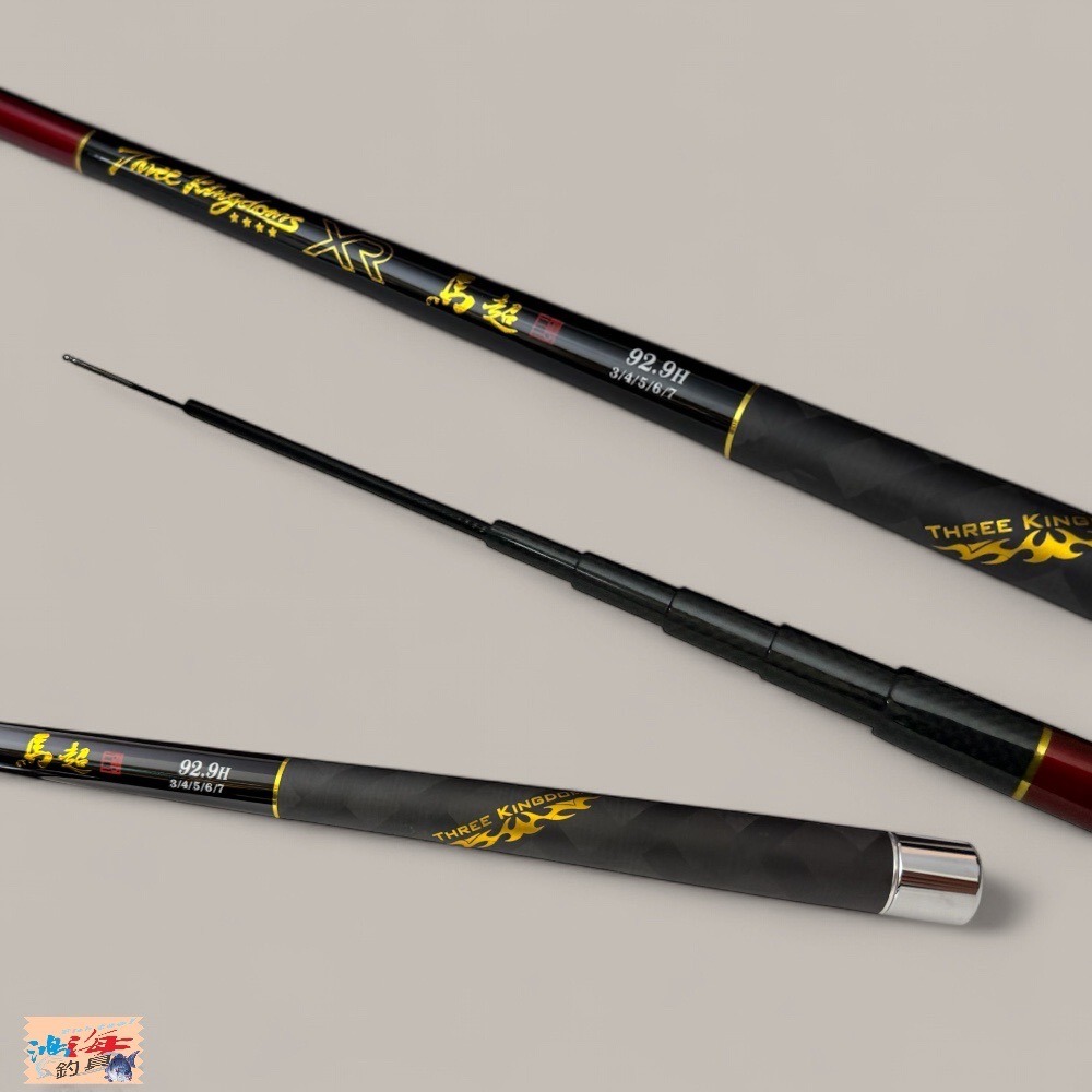 中壢鴻海釣具 海老屋 2024 三國 馬超 〔92.9H〕3/4/5/6/7 釣蝦竿-細節圖2