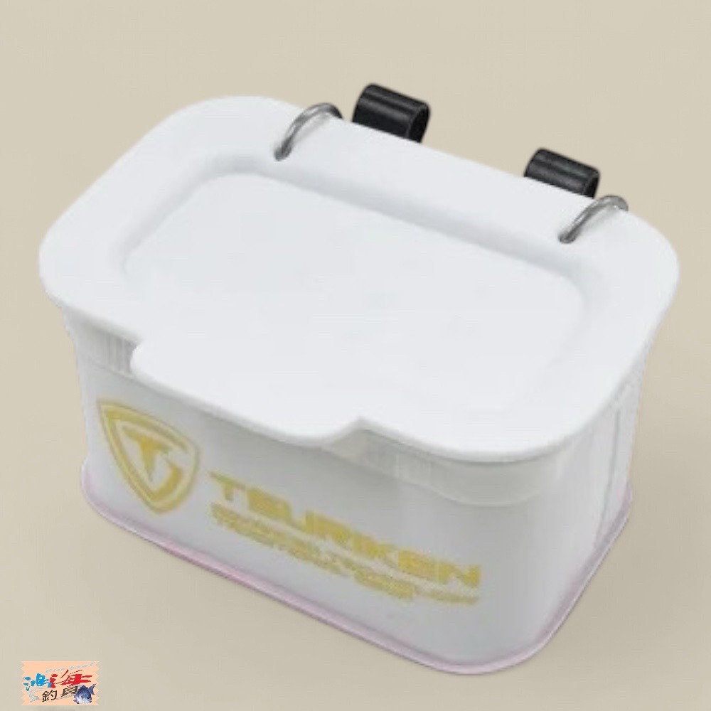 【中壢鴻海釣具】【TSURIKEN-釣研】TE221 白色南極蝦餌盒 南極蝦盒-細節圖3