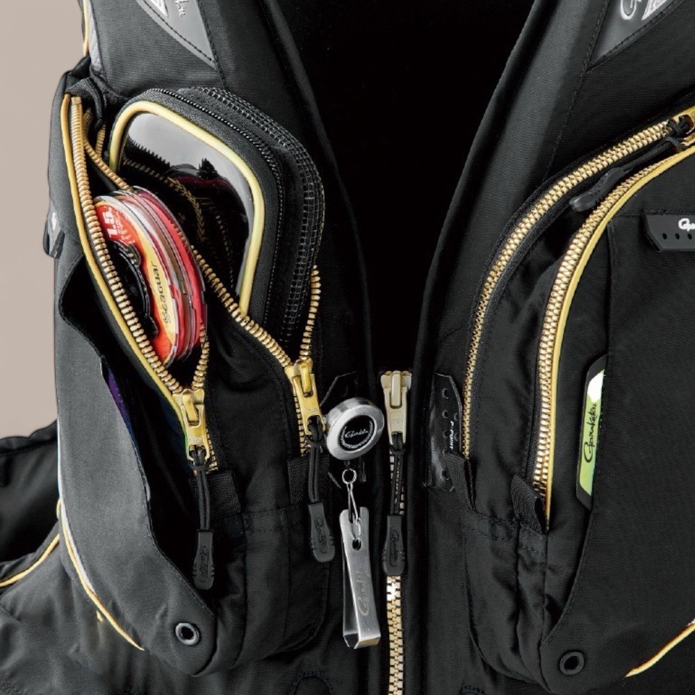 中壢鴻海釣具【gamakatsu】 GM-2183 黑色×紅色 釣魚救生衣 (24秋冬款)-細節圖6