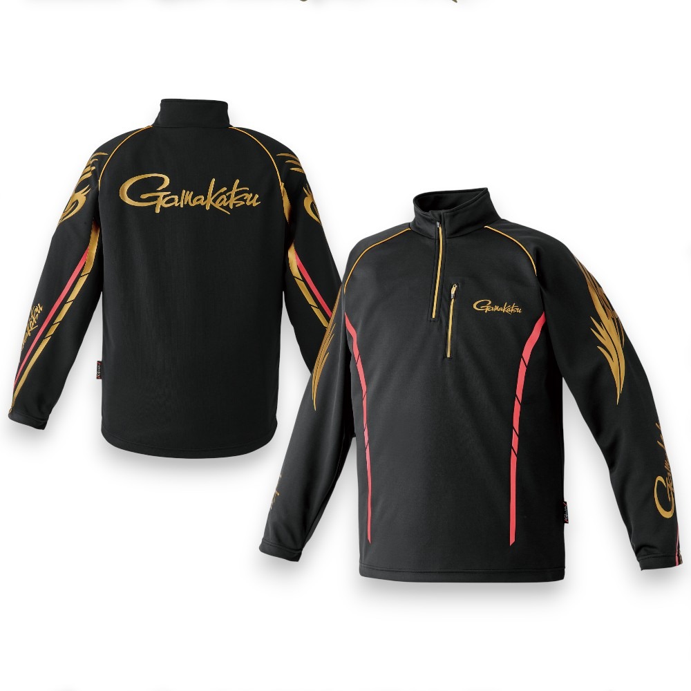 中壢鴻海釣具【gamakatsu】 GM-3766 2WAY 保暖半拉鍊長袖釣魚衫 (24年秋冬款)-細節圖7