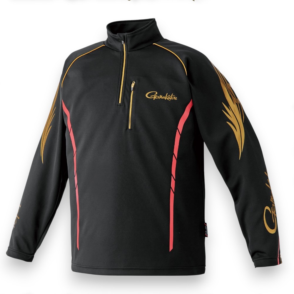 中壢鴻海釣具【gamakatsu】 GM-3766 2WAY 保暖半拉鍊長袖釣魚衫 (24年秋冬款)-細節圖8