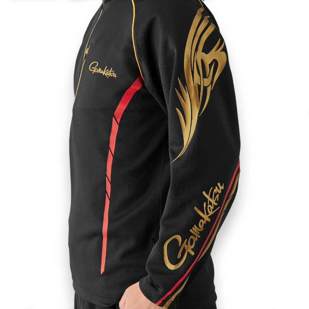 中壢鴻海釣具【gamakatsu】 GM-3766 2WAY 保暖半拉鍊長袖釣魚衫 (24年秋冬款)-細節圖10