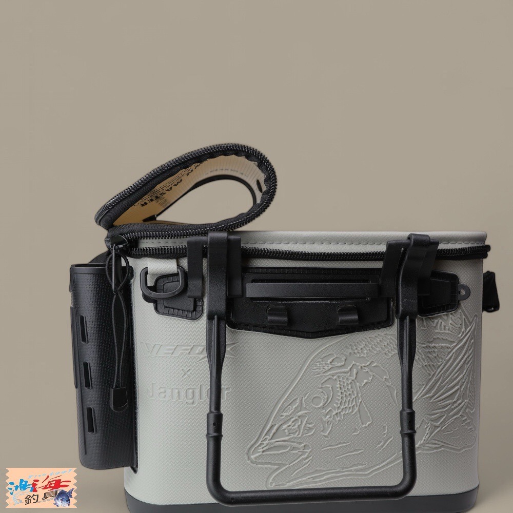 中壢鴻海釣具【WEFOX×Jangler】黑色/灰色 聯名誘餌袋 33CM/36CM-細節圖11