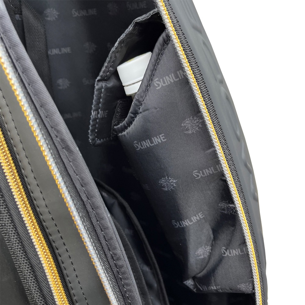 中壢鴻海釣具【SUNLINE】SFB-0461 黑色/白色釣竿袋#140CM (24年秋磯款)-細節圖4